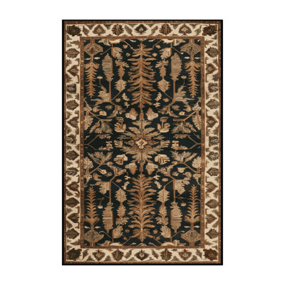 Machine Washable Turkish Brown Area Rug