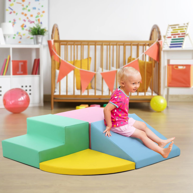 Ensemble d'escalade souple, activité pour ramper et glisser, blocs d'escalade pour tout-petits et enfants d'âge préscolaire