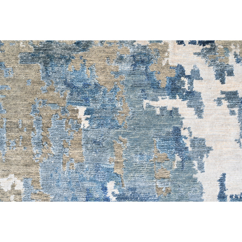 Handmade Wool Area Rug, Rectangle 4' x 6'