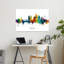 Vibrant Frankfurt Skyline by Michael Tompsett - Wrapped Canvas Print-1508606467