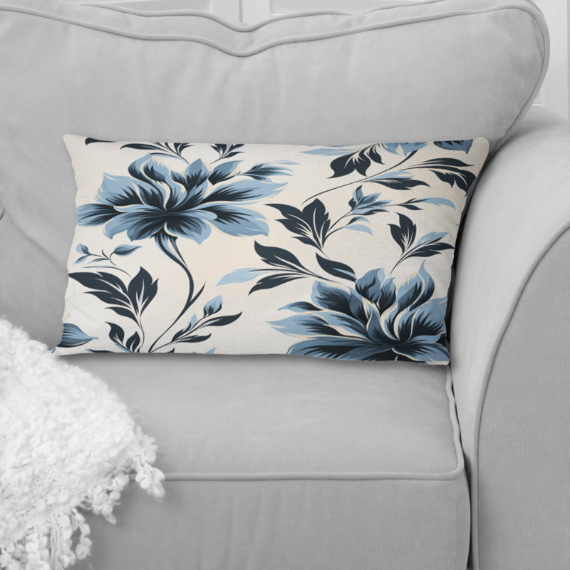 Coussin décoratif à imprimé floral Ferns