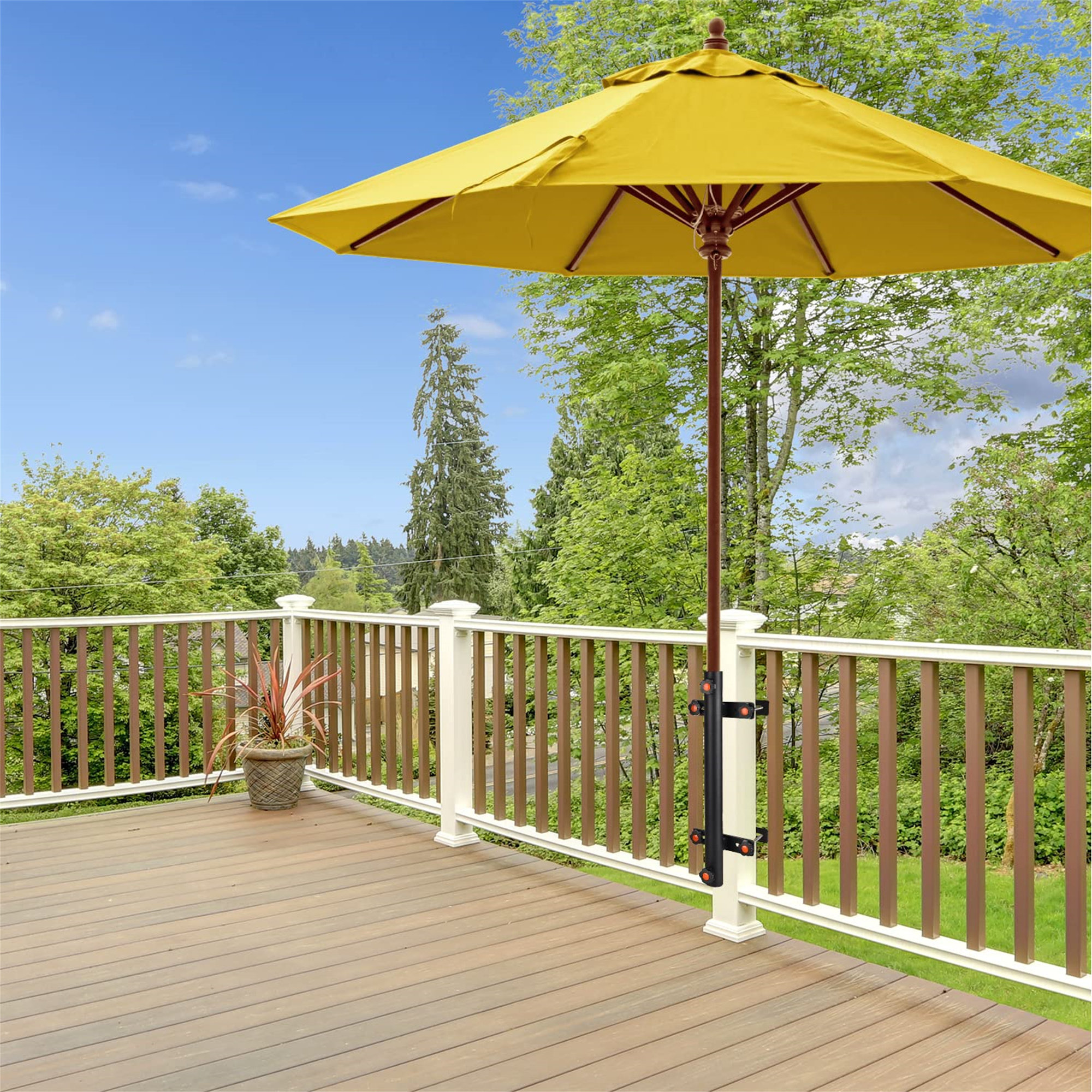 Arlmont & Co. Deck Mounted Umbrella Stand - Wayfair Canada