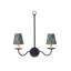 Marble Multi-Color Paper Tapered Chandelier Shade