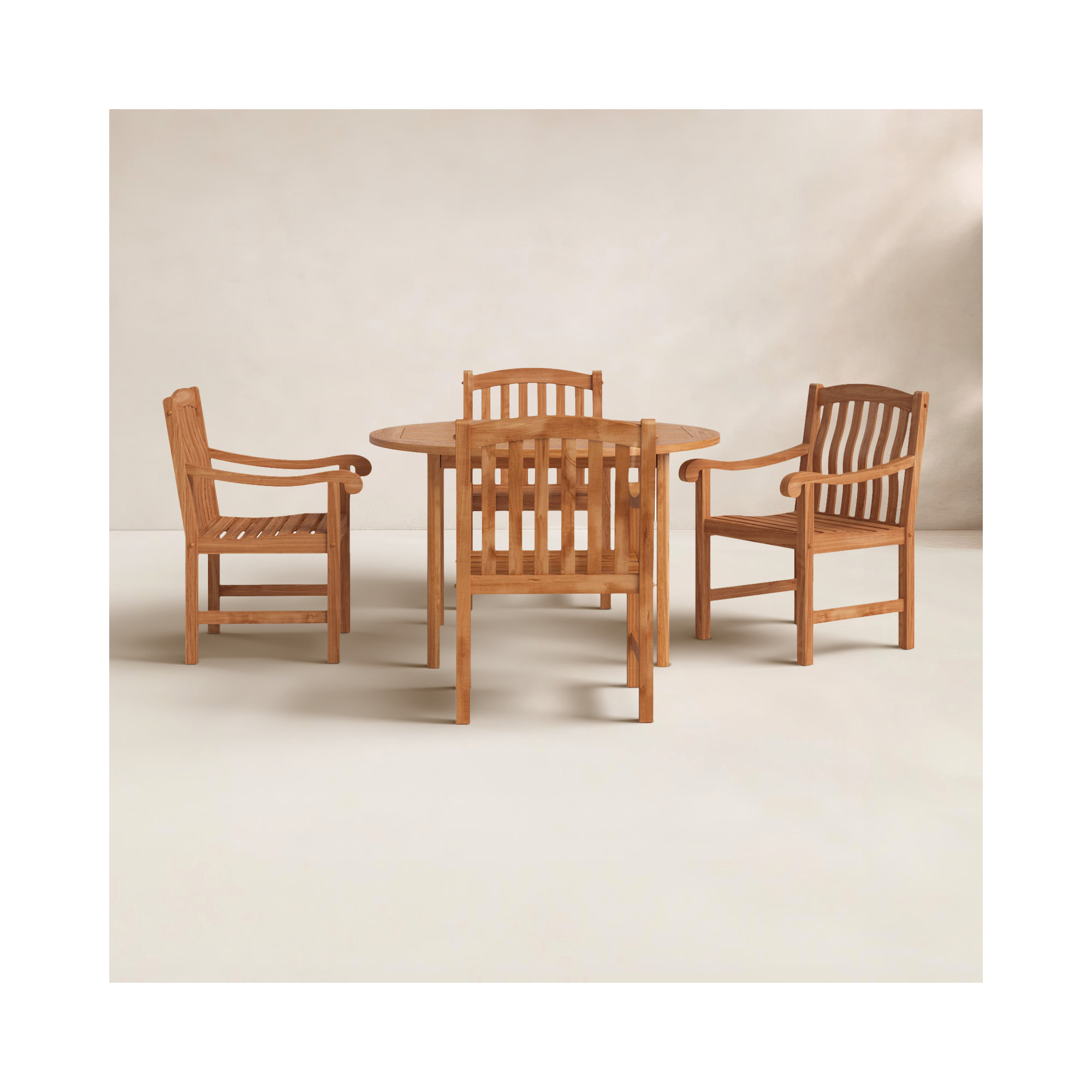 4 - Person Teak Patio Dining Set
