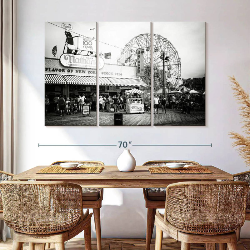 Sireci Boardwalk Coney Island, 42" H x 65" W