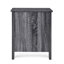 Table de chevet moderne sans assemblage en simili bois gris foncé au look élégant et magnifique