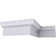 Échantillon - Moulure couronnée Bedford Endurathane, H 8 3/8 po x P 3 3/4 po x P 9 po x L 12 po (répétition 6 7/8 po)