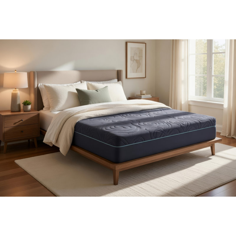 Kae Twin Size Mattress, Hybrid Gel Infused Memory Foam, 11 Inch Medium, Twin