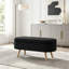 Banc de rangement avec repose-pieds ovale-130059817