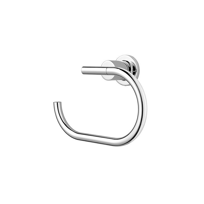 Porte-serviettes mural rond Contempra, Chrome poli