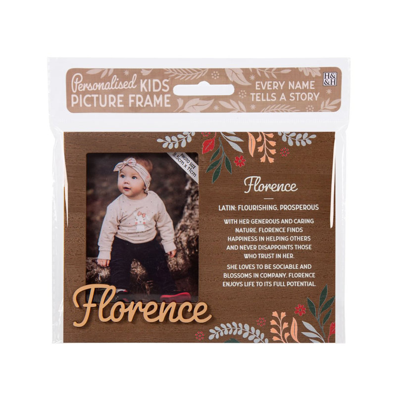 Hazella Tan Solid + Manufactured Wood Picture Frame