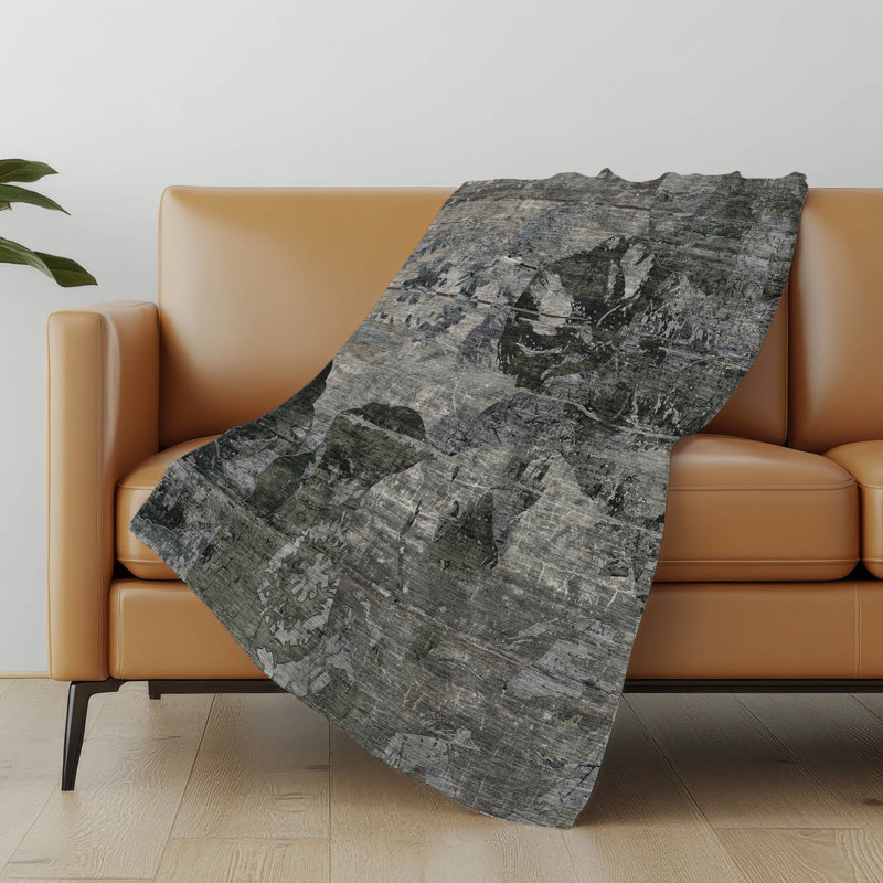 Jeté en sherpa Addison, Gris