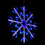 Grande décoration flocon de neige avec lumières DEL bleues et blanches-282034521-282034520