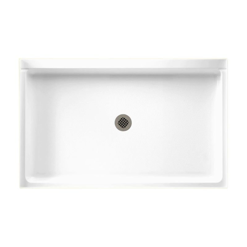 34'' W 54'' D Rectangular Single Shower Base, White