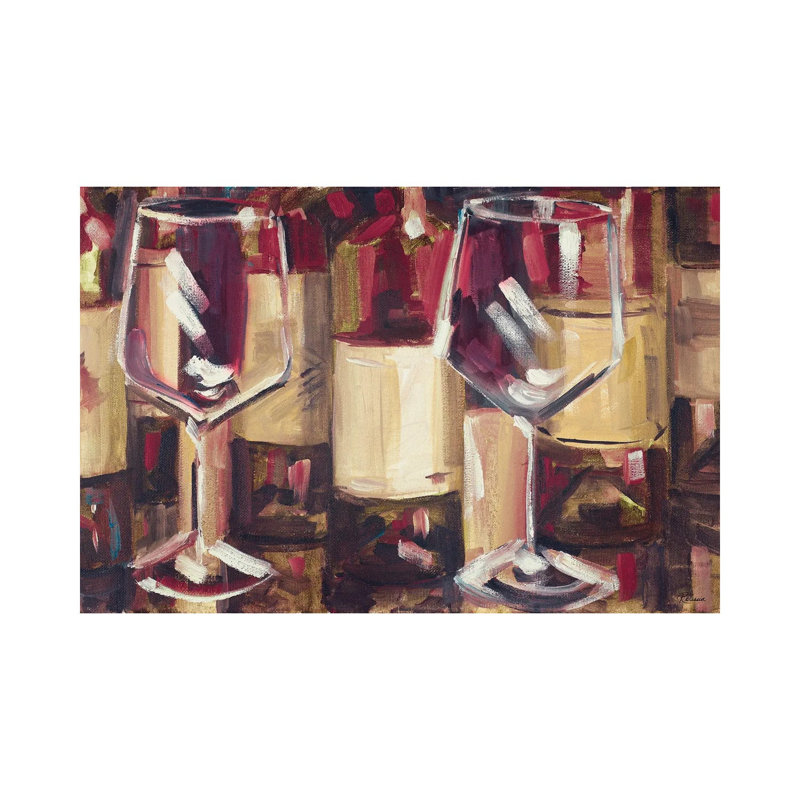 Red Wine with Dinner 1 Piece Wrapped Canvas Wall Art, 66.04 cm H x 45.72 cm W x 3.175 cm D