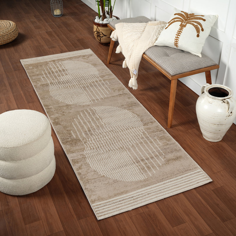 Skandi Boho Rug Brown/Ivory, Runner 80 x 220cm
