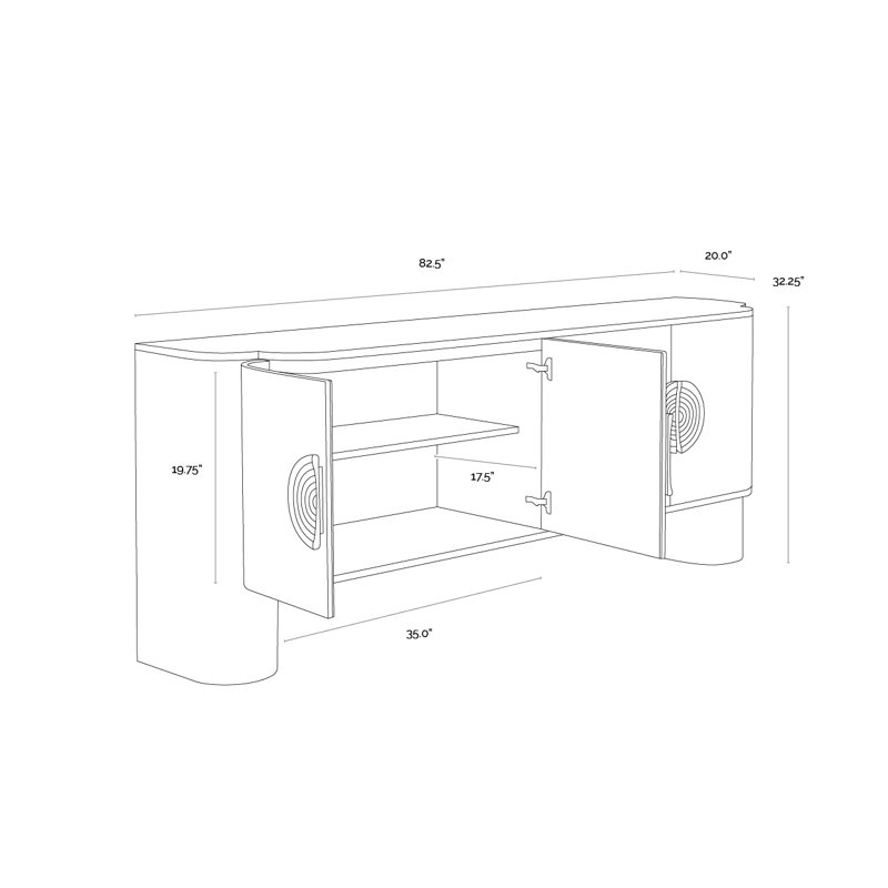Dresden 82.5'' W Sideboard