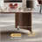 Round Nesting Coffee Table Set with Rotating Wheels and Hidden Storage