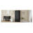 Classic Black MDF Freestanding Storage Cabinet with Adjustable Shelves and Drawers-41260447