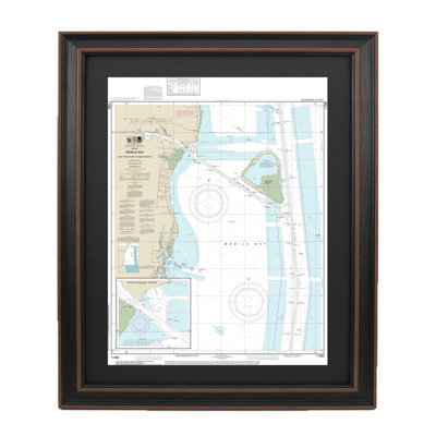 Mobile Bay, East Fowl River To Deer River Point | Nautical Chart | Framed Print