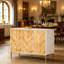 Buffet compact avec motif à chevrons