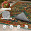 Tapis d'extérieur imperméable 5 x 8 pi à motif cachemire en terre cuite avec envers antidérapant