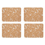 Natural Elements Printed Cork Placemats, 21.5 x 19cm