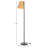 Woolf Vincente Cane and Iron Floor Lamp
