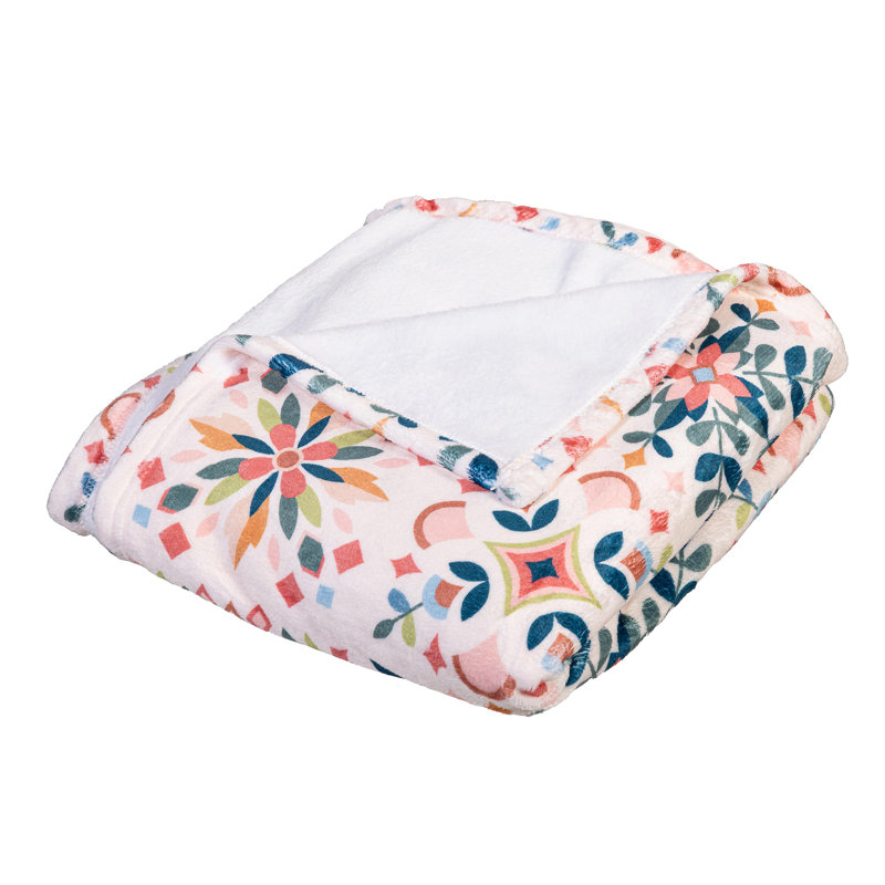 Couverture en peluche diamantée L 60 po x l 50 po