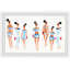 Blue and White Stripes 1 Piece Single Picture Frame Painting-1767510158