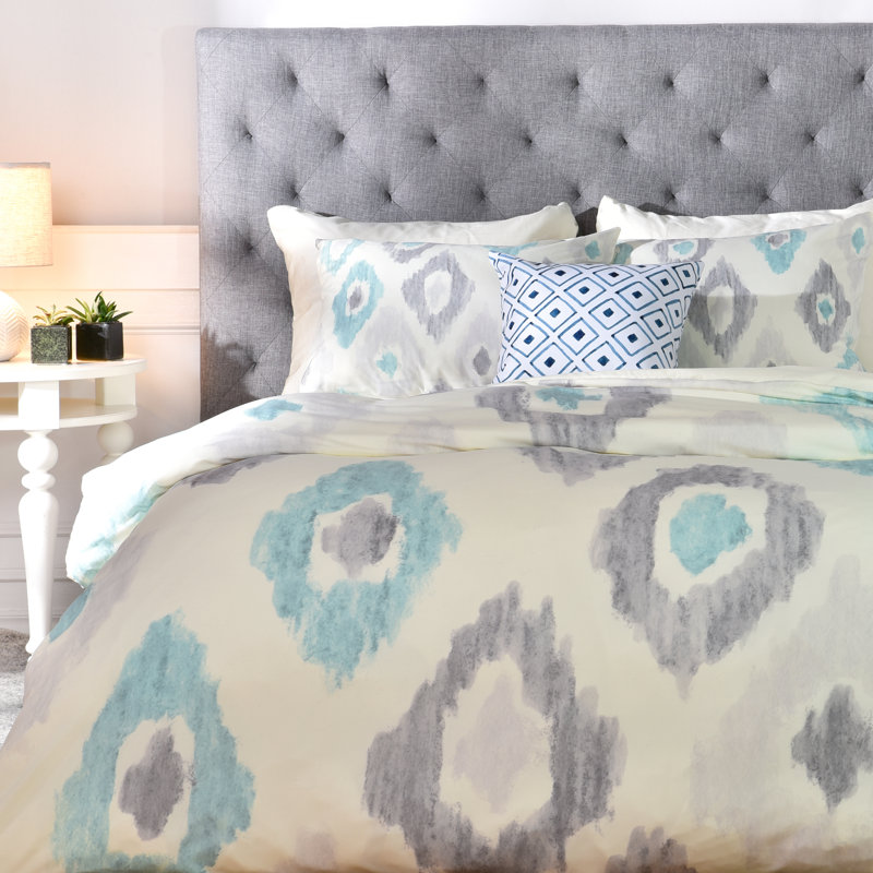 Social Proper Polyester Geometric Shapes Duvet Cover, Twin/Twin XL Duvet Cover + 1 Standard Sham