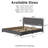 Bensu Boucle Upholstered Platform Bed-1503004643-1503004645