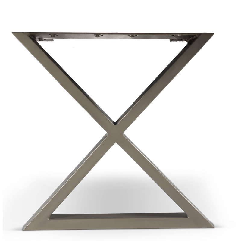 Brookleigh Trestle Dining Table Base, Pewter