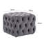 Dion 50cm Wide Velvet Tufted Square Solid Colour Cocktail Ottoman-151566932