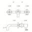 Robinet de lavabo mural avec drain escamotable (sans trop-plein)-126707531