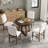 Extendable Dining Table Sets(must Include Both Table And Chair), Wood Retro Home
