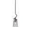 Suspension Sadea Stem Mini présentée en finition nickel brossé avec verre opale blanc de 13,3 cm (5,25 po).-1443633683