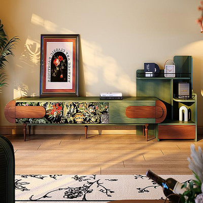 Armoire de rangement pour téléviseur de style français rétro