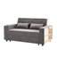 Lit de 61,4 po gris avec dossier et rangement pratique réglable-1006760009