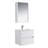 Oquendo 24.25 " W Wall Mounted Single Vanity Bathroom Vanity With Ceramic Top-26910547