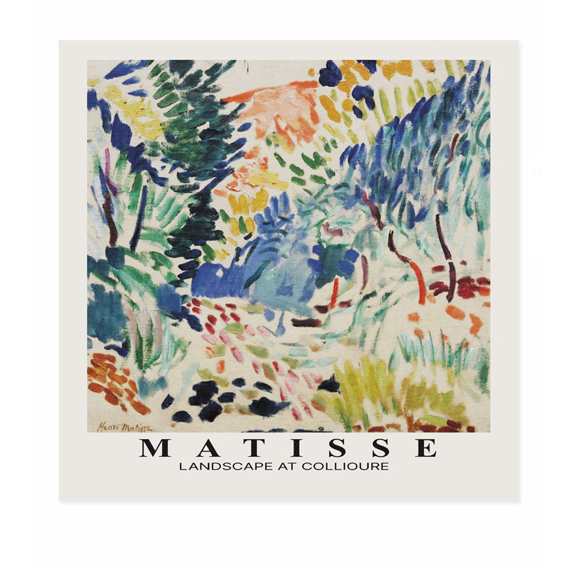 «Landscape and Nature Henri Matisse Landscape at Collioure», reproduction d'art non encadrée, H 18 po x l 18 po