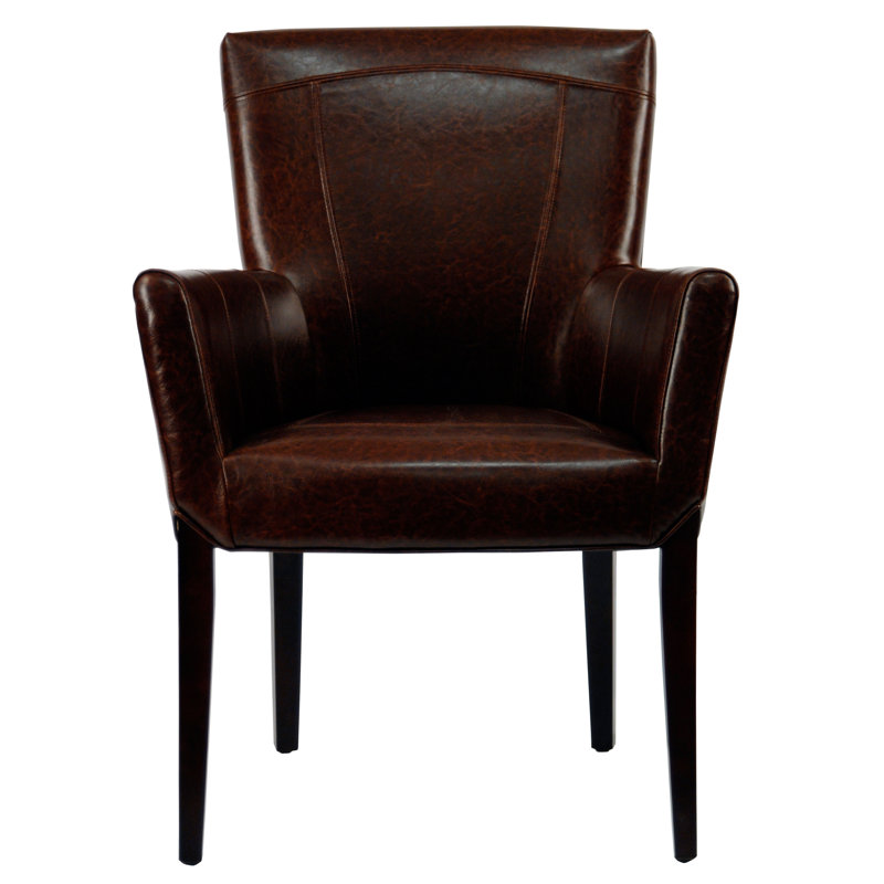 Ardenia Faux Leather Armchair, Brown