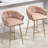 Rukija Upholstered Gold Plated Barstools-120011187