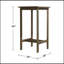 Table de bar en bois émaillé gris Emilio, durable et élégante pour les réceptions en plein air et la détente