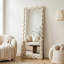 Miroir irrégulier pleine longueur ondulé avec cadre enveloppé de flanelle-1810357431-1810357429