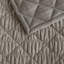 Vera Wang Crushed Velvet Brown Reversible Quilt Set-2028831688