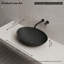 Lavabo vasque ovale de 20 po x 14 po Monblari - noir mat-120971719
