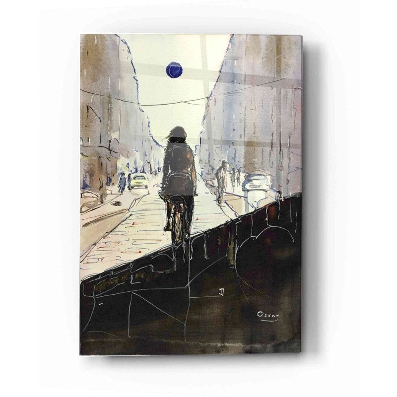 «The Divide» par Oscar Alvarez Pardo, art mural en verre acrylique, H 24 po x l 16 po x P 0,12 po