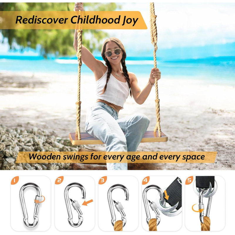Textiles Hub Swing Set with