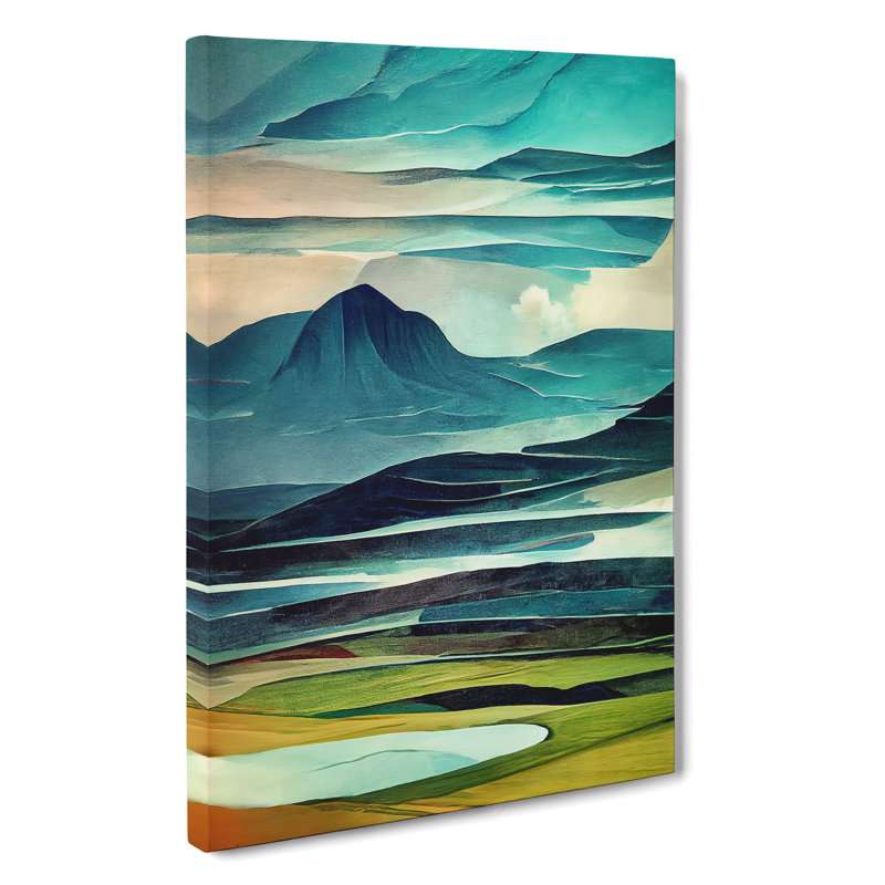 Mountain Landscape No.4 - Wrapped Canvas, 50cm H x 35cm W x 3cm D